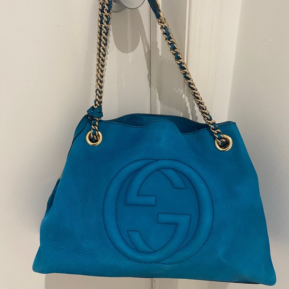 Gucci Soho Cellarius Suede Tote